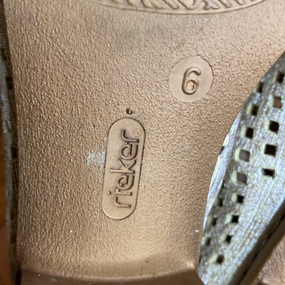 Rieker Anti-stress Slip On Mesh Neutral Perforated Loafers Size 6 - Picture 14 of 16